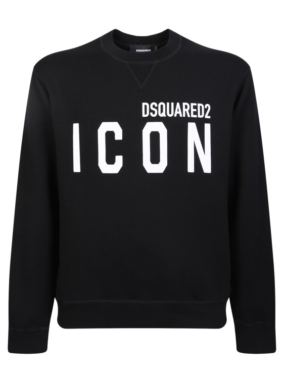 Shop Dsquared2 Icon Black Roundneck Sweatshirt