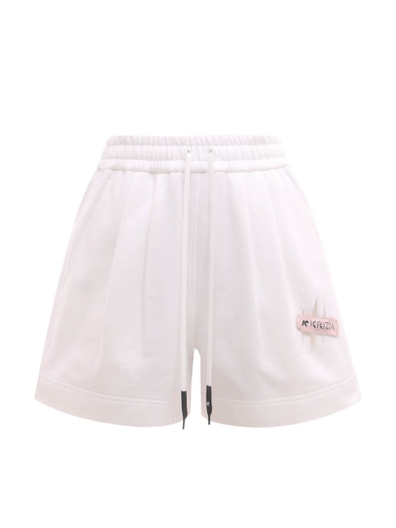 Krizia Cotton Shorts Witrh Frontal Pinces In White