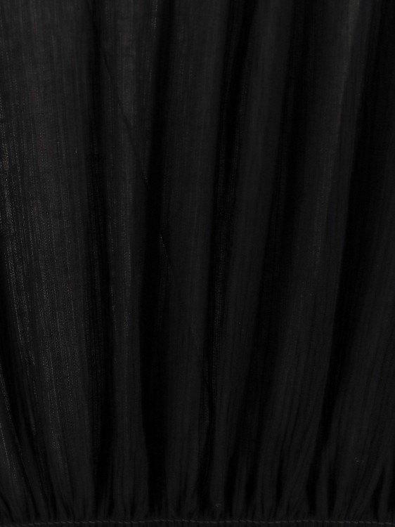 Shop Blumarine Cloqué Viscose Dress In Black