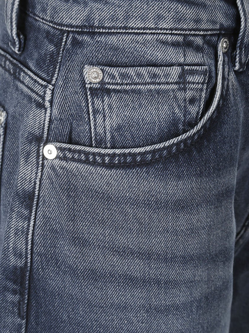 7 For All Mankind Wide-leg High-waist Jeans With Soft Finish In Blue