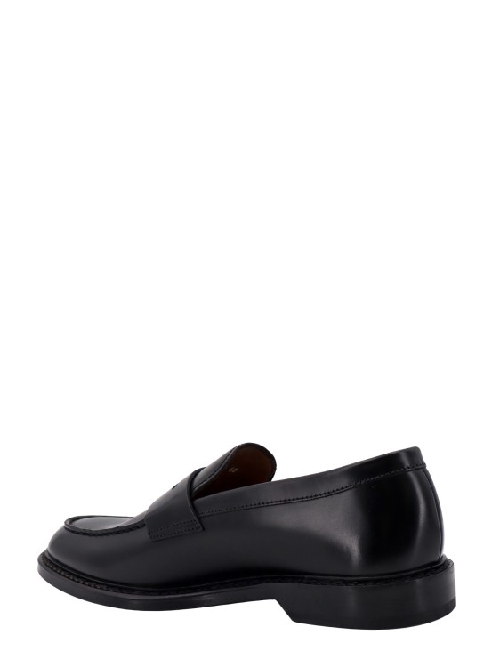 Shop Doucal's Leather Loafer In Black
