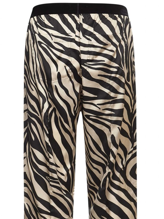Shop Tom Ford Black And Ivory Stretch Silk Pajama Pants In Grey