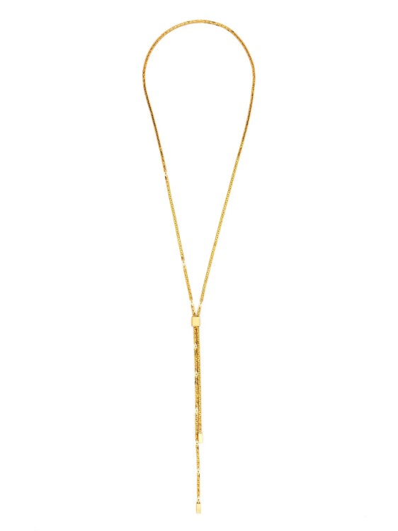 Tom Ford Bianca Lariat-chain Necklace In Gold