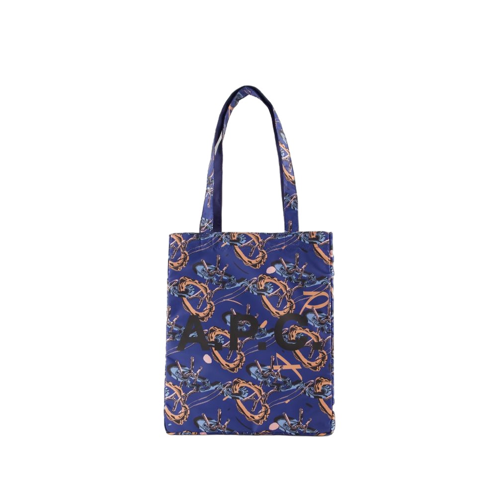 Apc A.p.c. Lou Reversible Shopper Bag In Blue