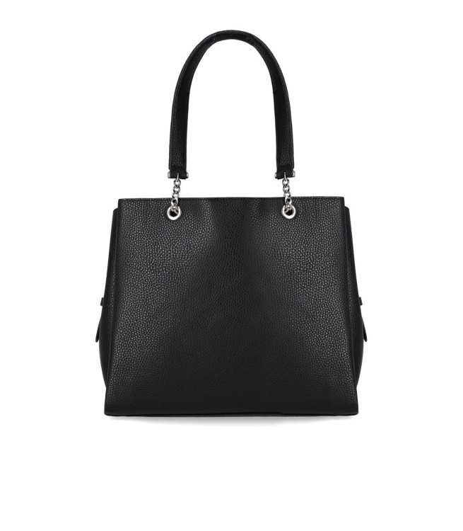 Shop Emporio Armani Black Shopping Bag With Charm