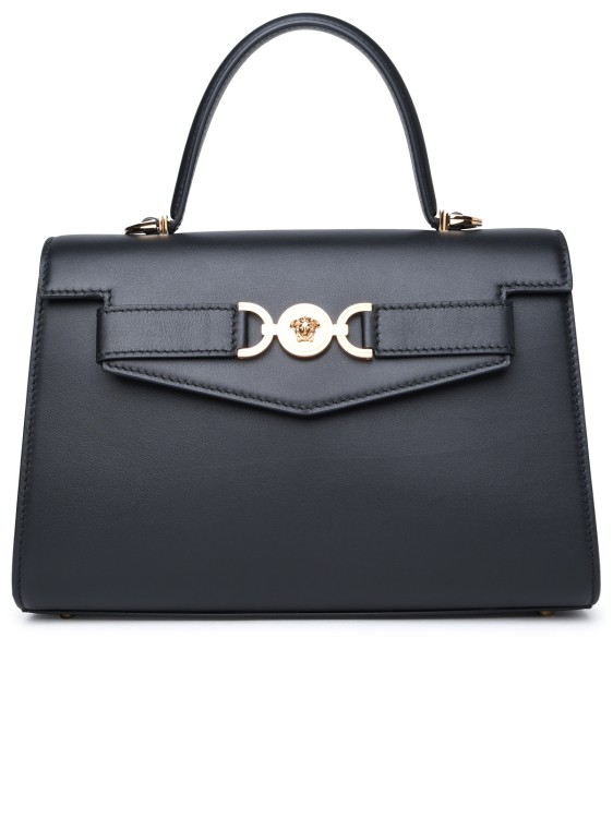 Shop Versace Medium 'medusa '95' Bag In Black Leather