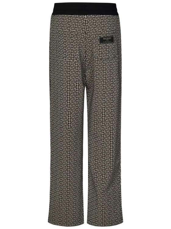 Shop Balmain Casual Trousers In Grey