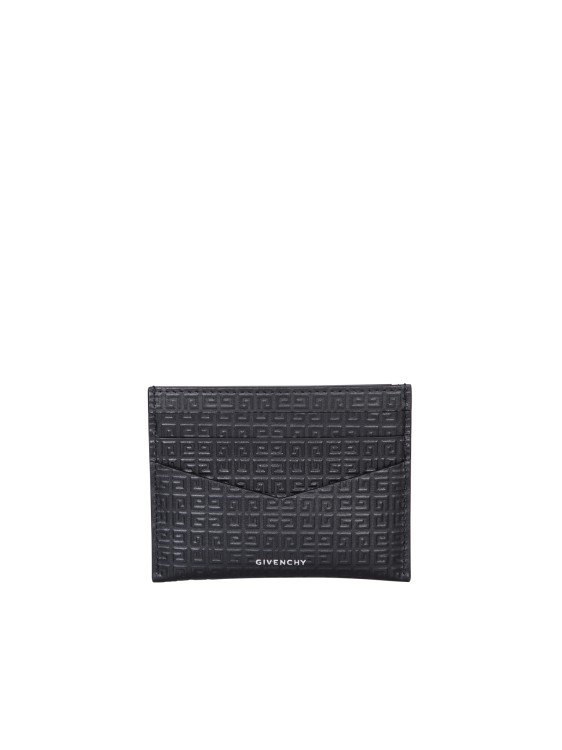 Shop Givenchy Leather Cardholder In Grey
