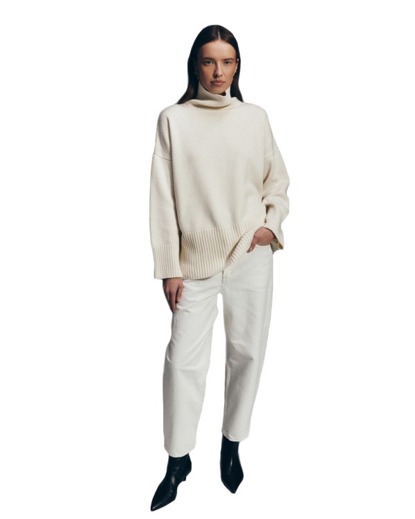 Shop Ether Vela Sweater In White
