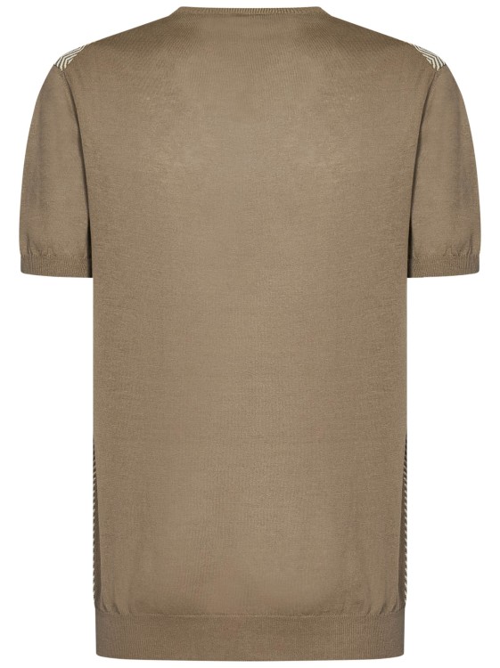 Shop Low Brand Safari Knit Short-sleeves In Brown