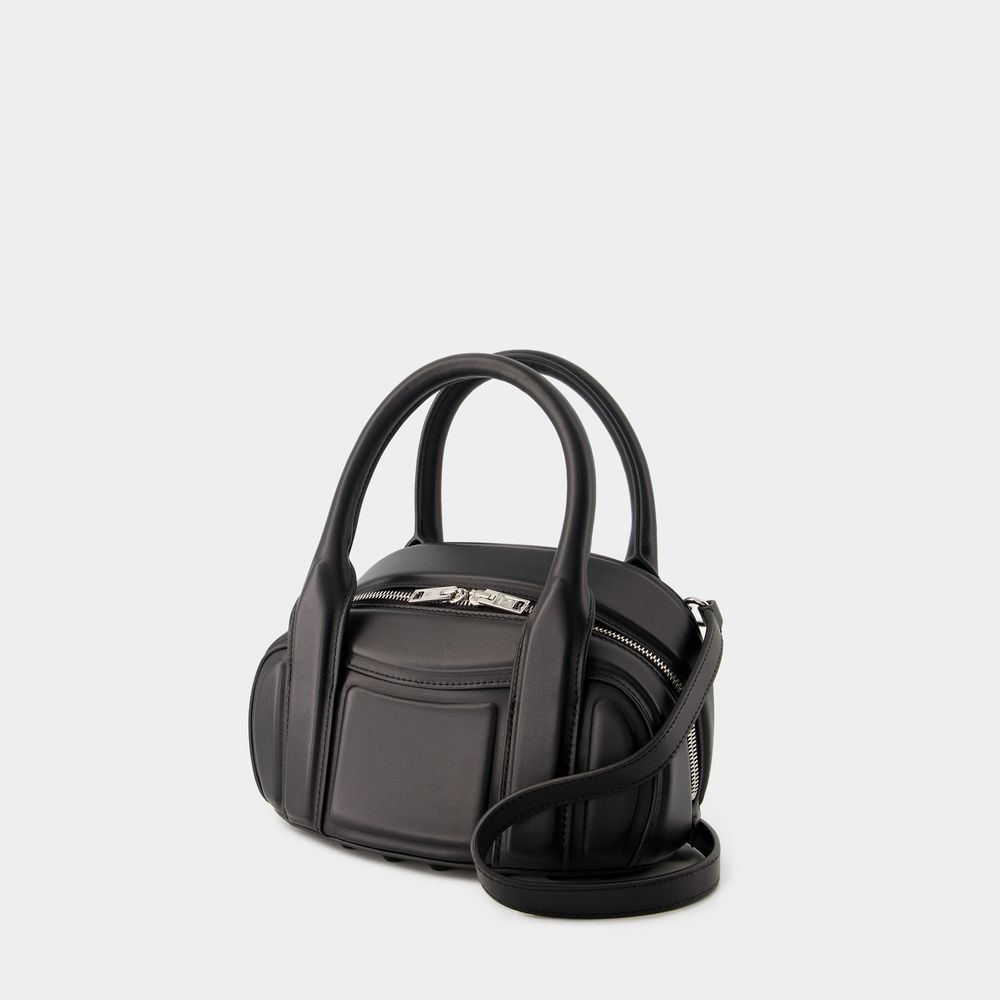 Alexander Wang Women Black Nappa Leather Roc Small Handbag In Black