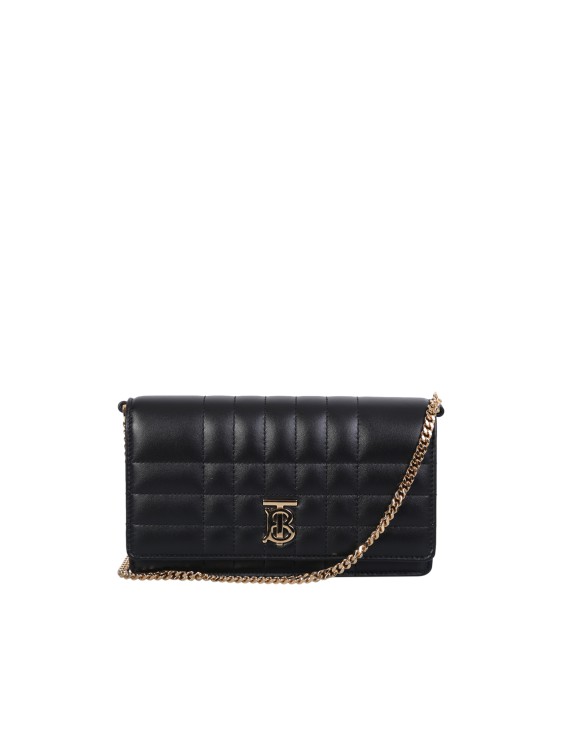 Shop Burberry Quilted Leather Cross-body Bag In Black