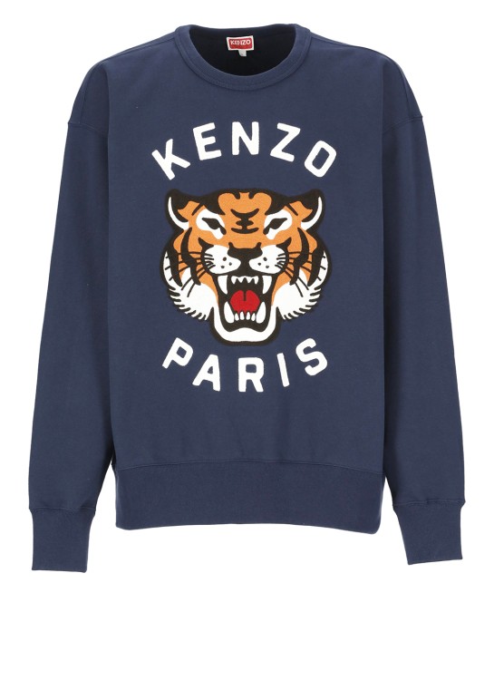 Shop Kenzo Lucky Tiger Sweatshirt In Green