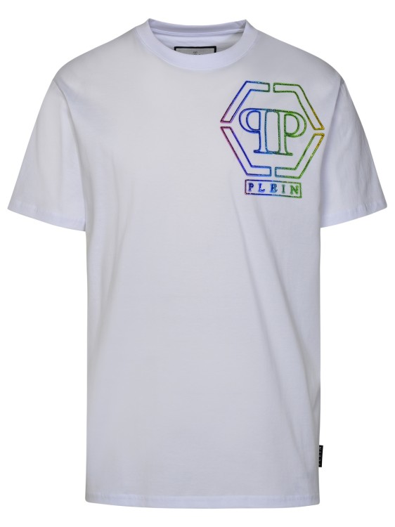 Shop Philipp Plein White Cotton T-shirt