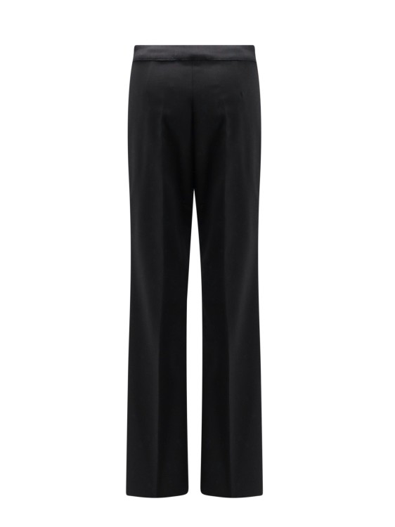 Shop Erika Cavallini Virgin Wool Blend Trouser In Black