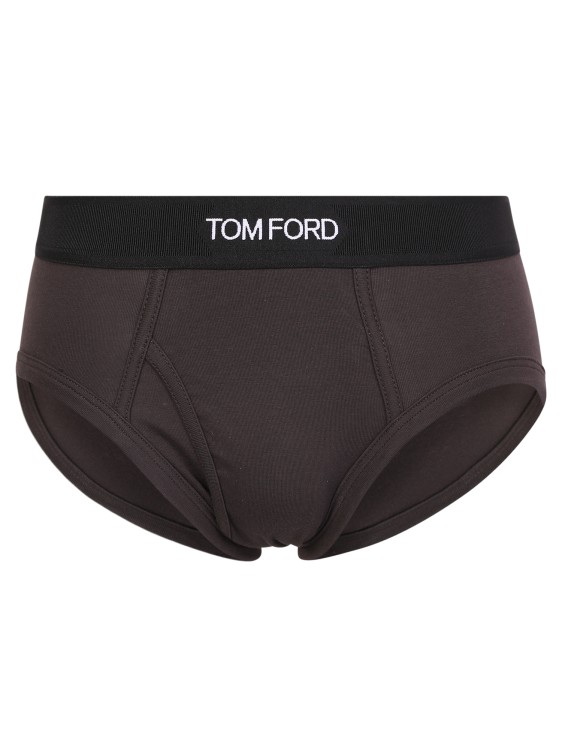 Tom Ford Briefs With Logo And  Elastic Design In Black