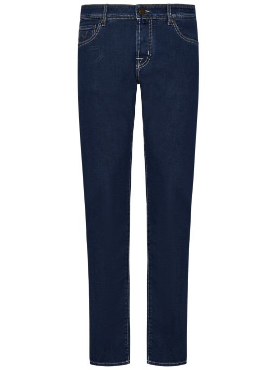 Shop Jacob Cohen Slim-fit Super Stretch Cotton Denim Jeans In Black