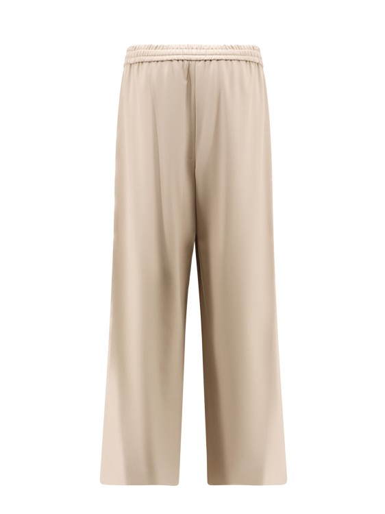 Shop Closed Viscose Trouser With Frontal Pinces In Neutrals
