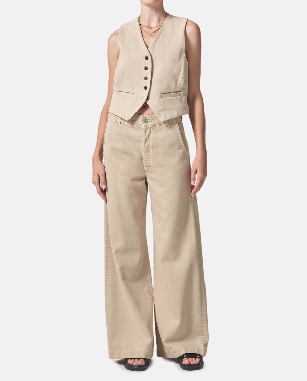 Shop Citizens Of Humanity Beverly Denim Pants In Neutrals