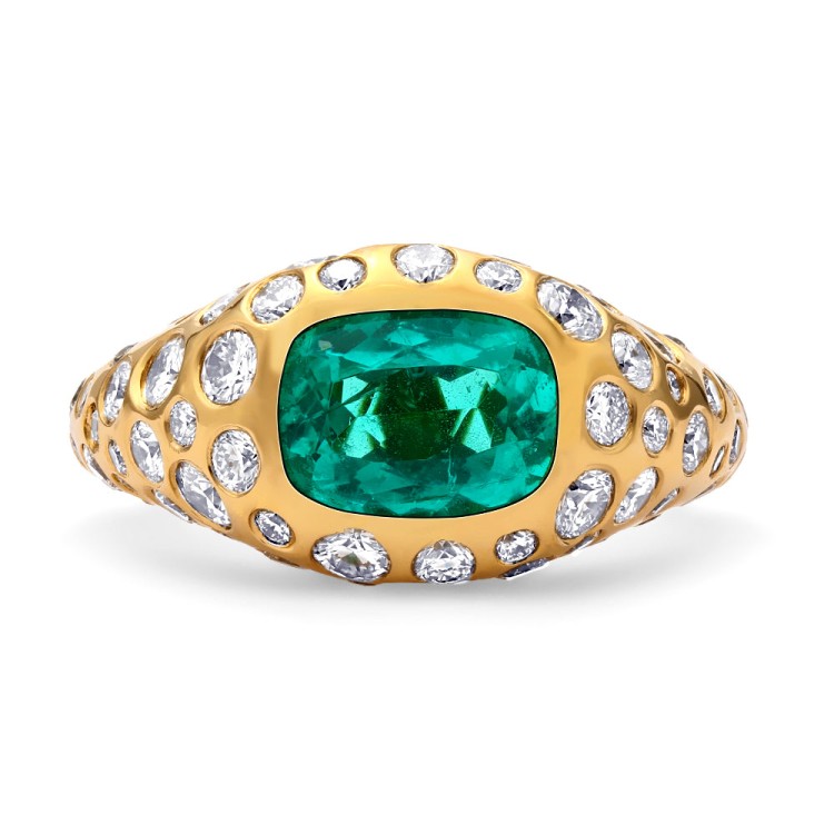 Mark Henry Jewelry Convexed Brazilian Paraiba Ring In Gold