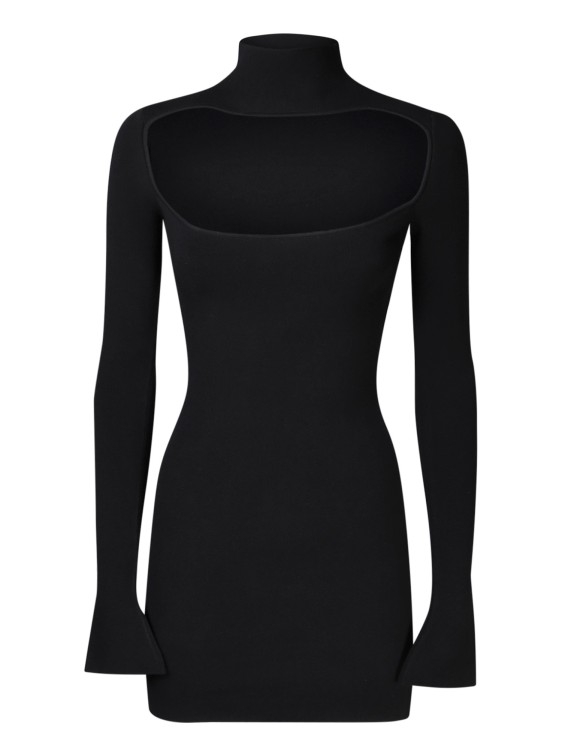Shop Ssheena Fitted Dress With Long Sleeves In Black