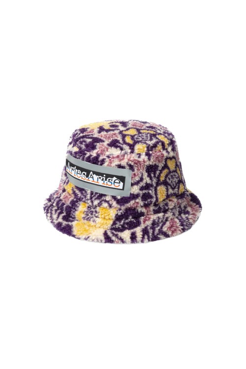Aries Fleur Fleece Bucket Hat In Multicolor