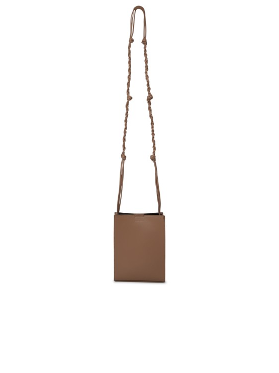 Jil Sander Tangle Bag In Beige Leather In Brown