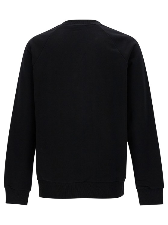 Shop Balmain Black Crewneck Sweatshirt