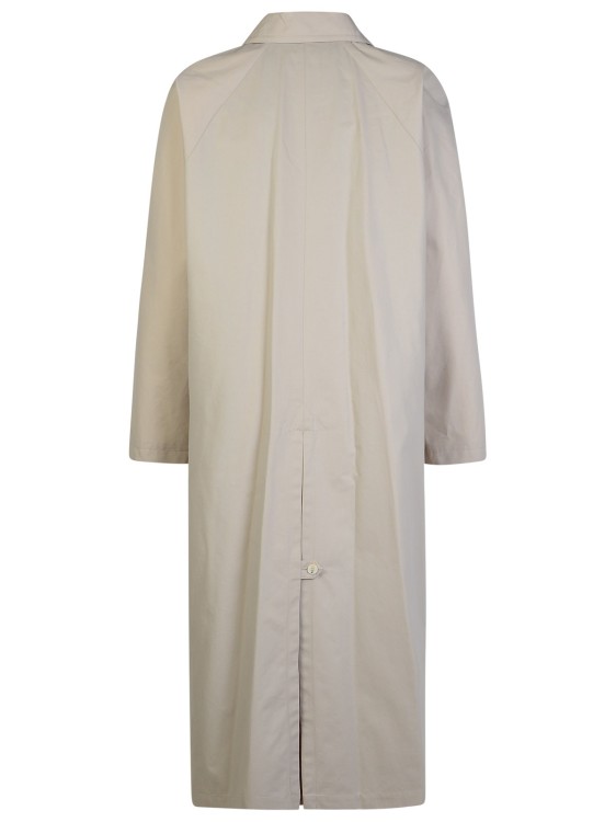 Shop Apc Gaia' Ivory Cotton Trench Coat In Grey