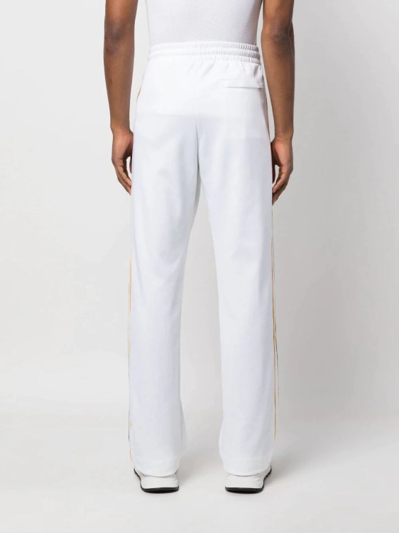 Shop Casablanca Tape-detail Track Pants In White