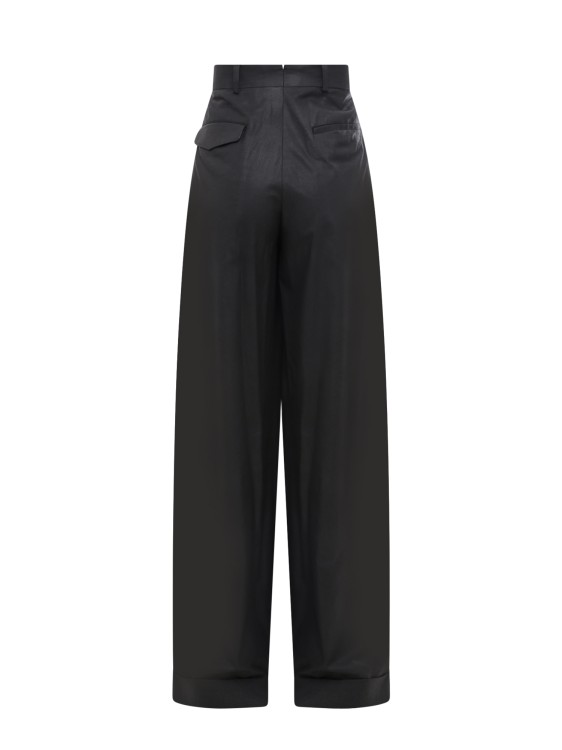 Shop Ann Demeulemeester Cotton Trouser With Wide Leg In Black