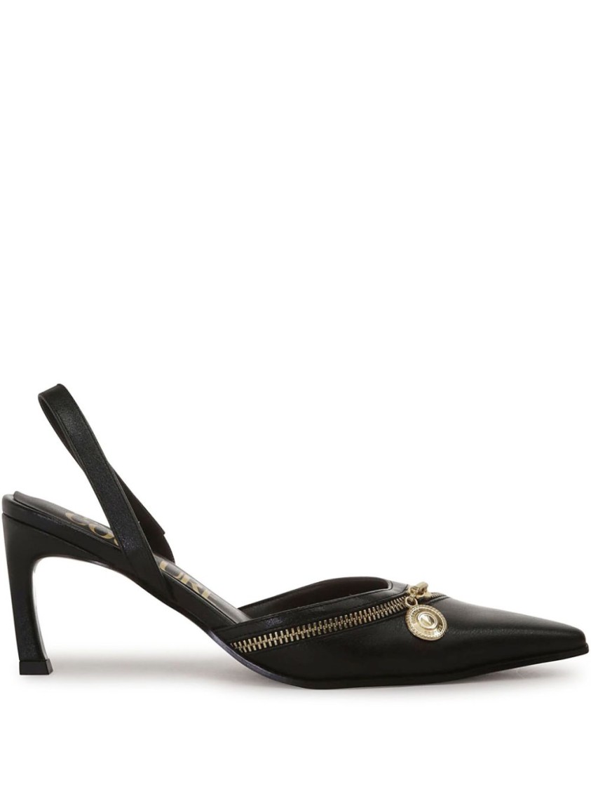 Versace Jeans Couture High Heel Shoes  Woman Color Black In Black