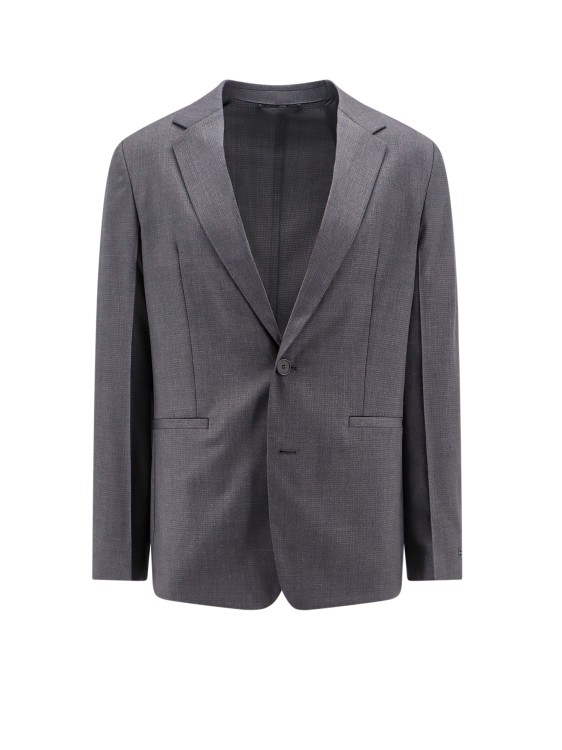 Shop Givenchy Wool Blazer In Grey
