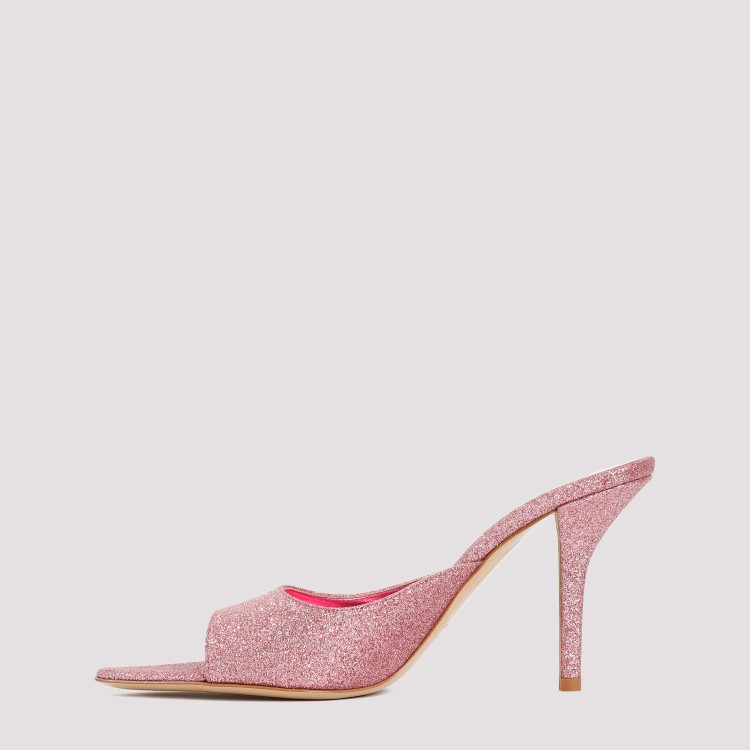 Gia Borghini X Pernille Teisbaek Perni 100mm Mules In Pink