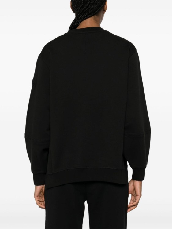 Shop Moncler Crew Neck Sweatshirt In Black