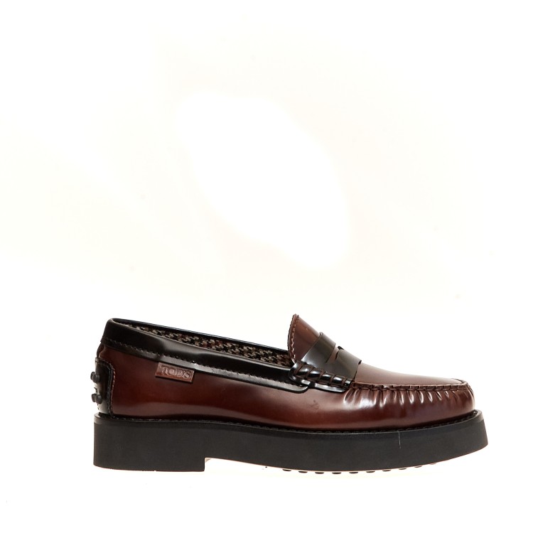 Tod's Extralight Brushed Leather Moccasin In Brown