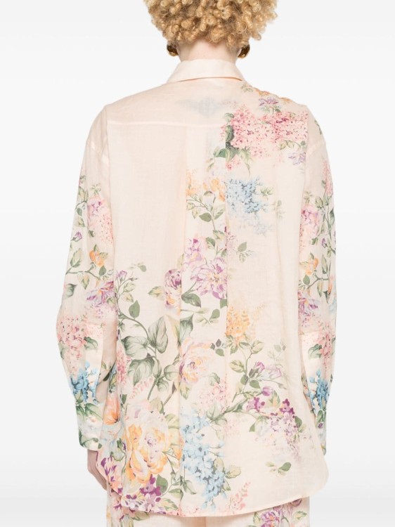 Shop Zimmermann Halliday Floral-print Shirt In Multicolor