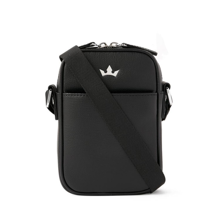 Roderer Award Mini Messenger Bag > Italian Leather Black