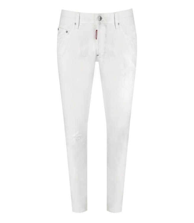 Shop Dsquared2 White Bull Skater White Jeans