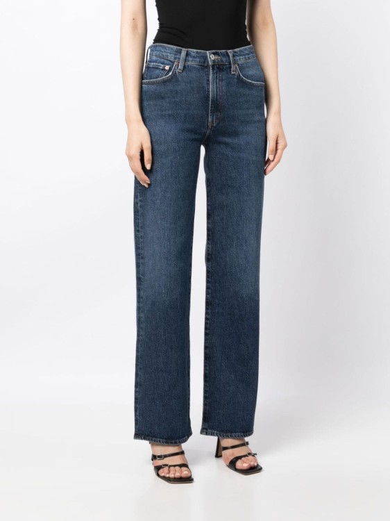 Shop Agolde Harper Straight-leg Jeans In Blue