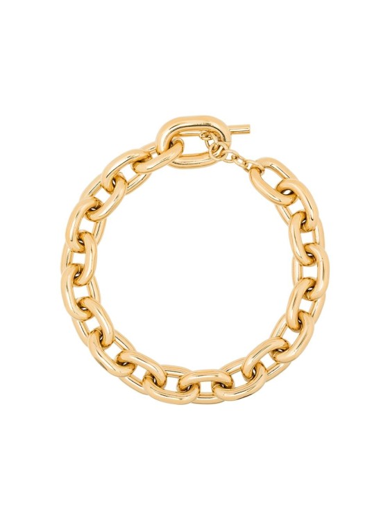 Shop Rabanne Gold-tone Brass Chunky Chain-link Necklace In Not Applicable
