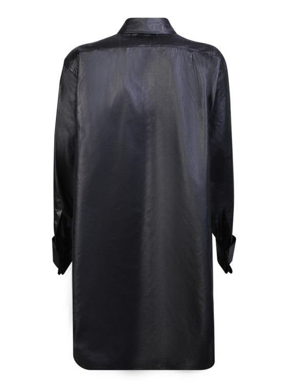 Shop Maison Margiela Oversize Fit Long-sleeved Shirt In Black