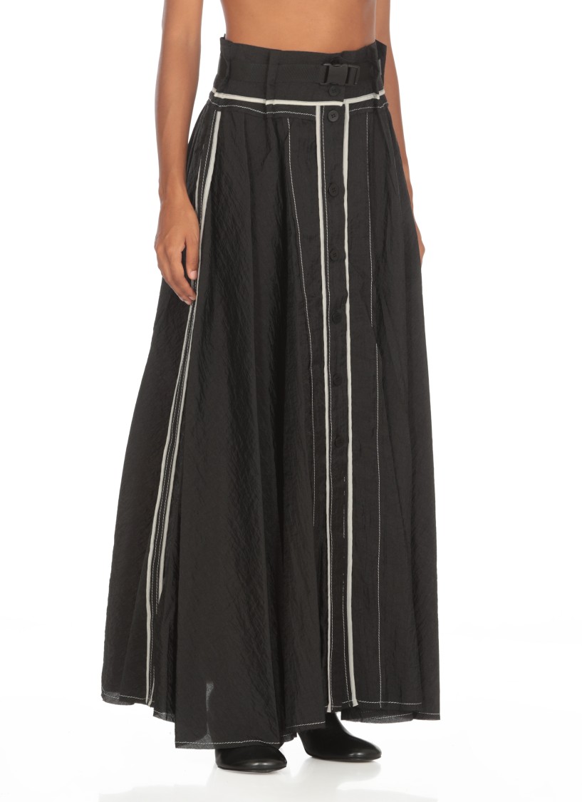 Shop Nu Crepe Skirt In Black