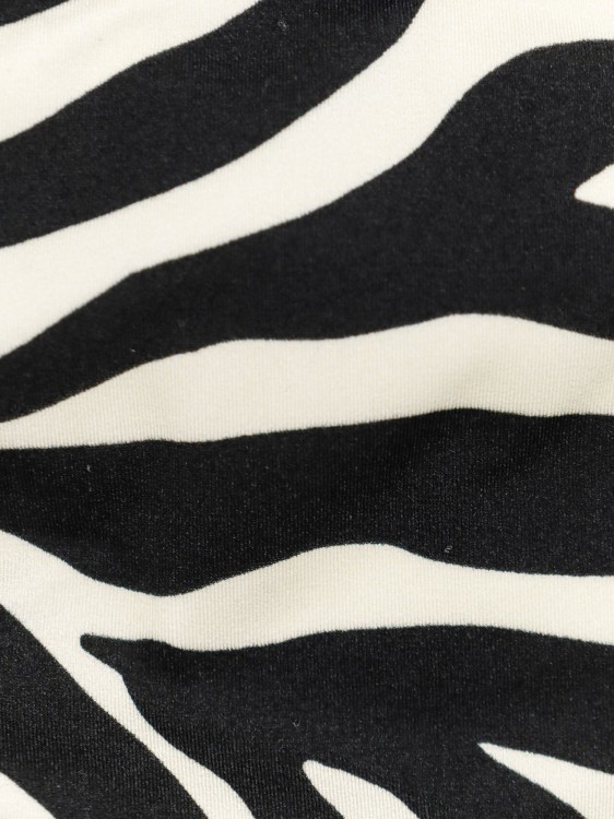 Shop Tom Ford Lycra Bikini With Zebra-striped Print In Neutrals