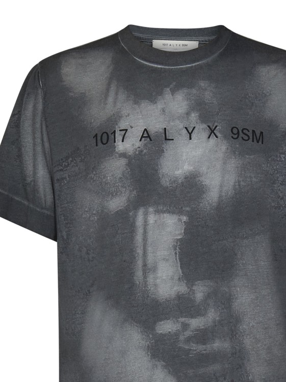 Shop Alyx Unisex Gray Worn-effect T-shirt In Grey