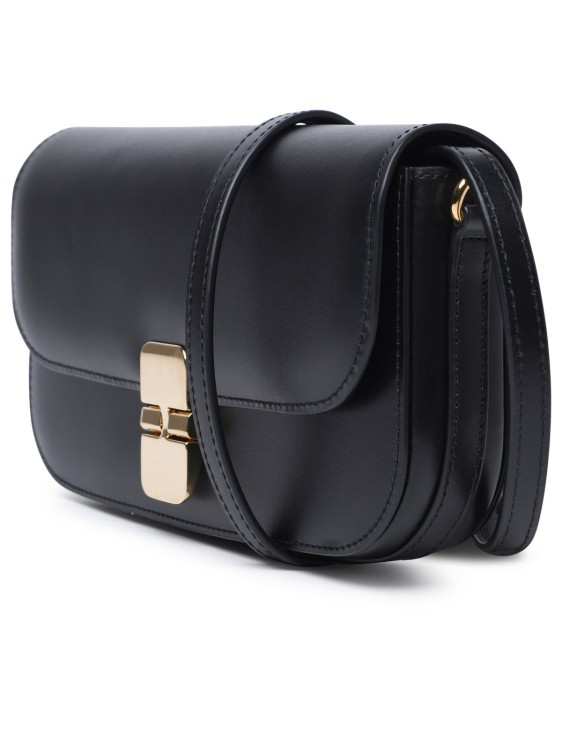 Shop Apc Grace' Black Leather Bag