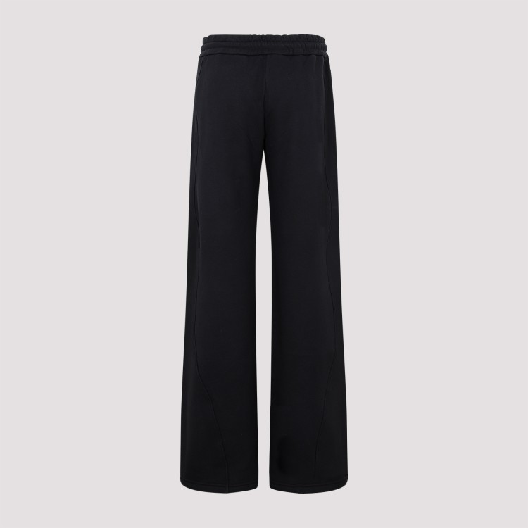 Shop Off-white Black Round Cotton Sweatpant