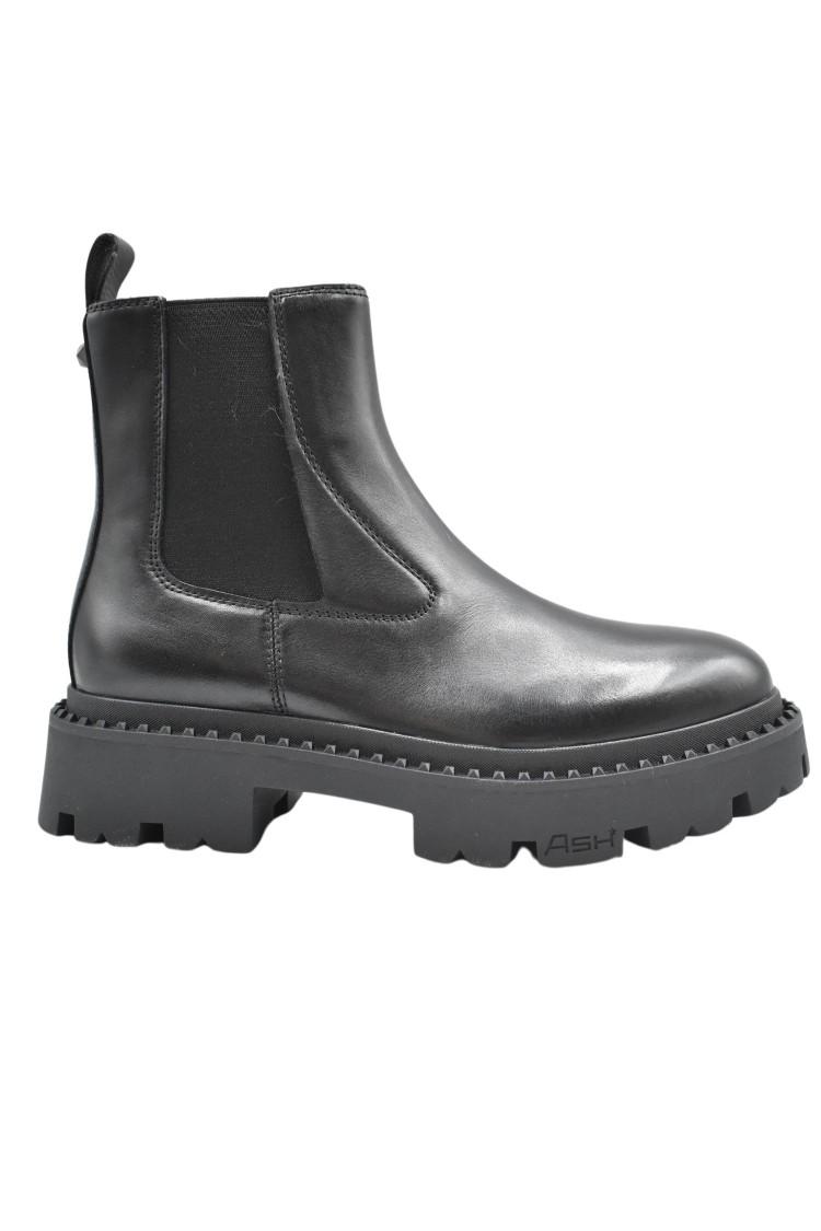 Ash Chunky Sole Chelsea Boots With Sleek Design And Comfortable Fit In Black