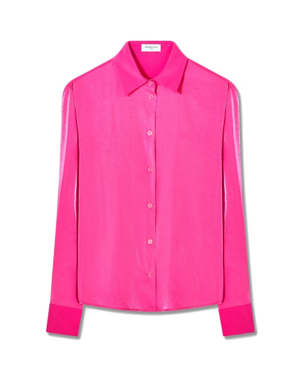 Serena Bute City Shirt - Fluro Pink In Black