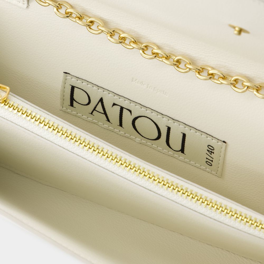 Patou Mini Wallet On Chain In Neutrals